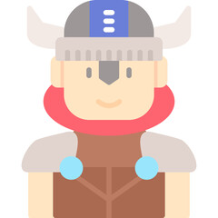 Viking Costumes Icon Vector Element