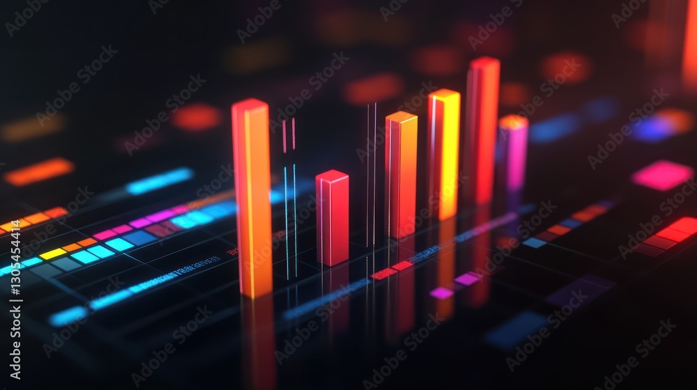 Aufkleber abstract digital data visualization