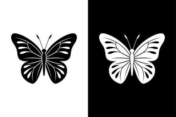 Butterfly insect icon flat icon vector on White Background Vector Art Illustration on white background.