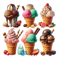 Ice cream cone set
