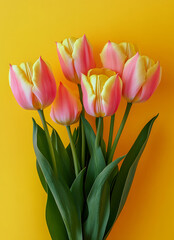 Naklejka premium Beautiful flowers red tulips. Natural background Spring flowering tulips.