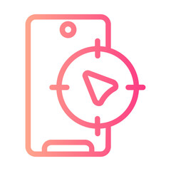 gps gradient icon
