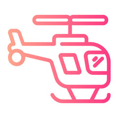 helicopter gradient icon