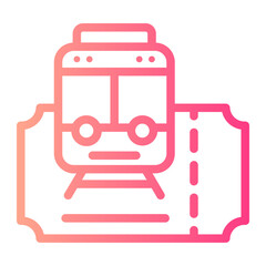 Ticket gradient icon