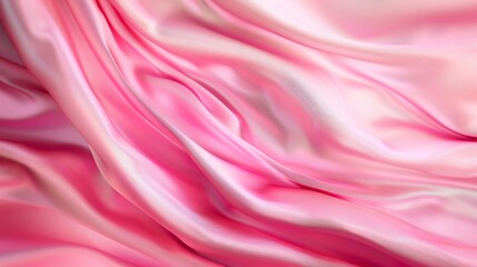 Obraz premium Pink silk fabric drapes