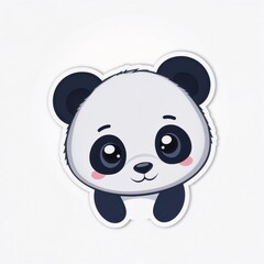 Fototapeta premium Charming Panda Cub: A delightful illustration captures the essence of cuteness with a panda cub, its playful charm and expressive eyes inviting a moment of joy.