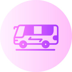 bus gradient icon