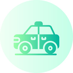 taxi gradient icon