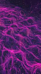 Abstract glowing energy waves with dynamic motion, mobile friendly