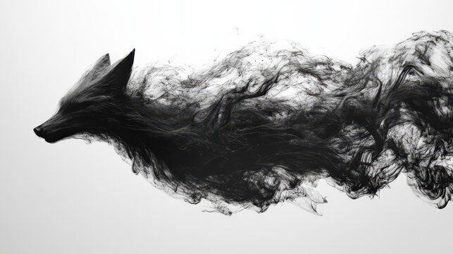 Whimsical fox art abstract visuals digital illustration artistic environment unique perspective creative concept