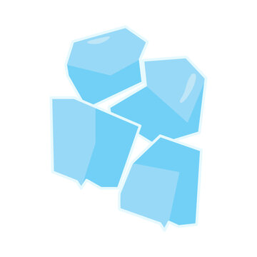 recommend clip art: Ice cubes in stack. Frozen water blocks in pile, heap. Icy blocks for cool cold drinks. Clear crystal icecubes.