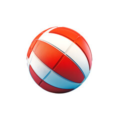 water polo ball with rubber texture 3D render