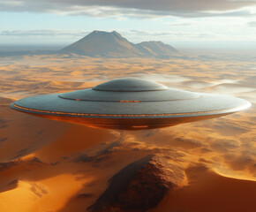 ufo in the desert