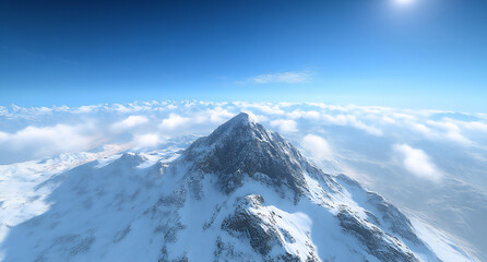 beautiful white clouds in the blue sky, aerial view, high resolution,