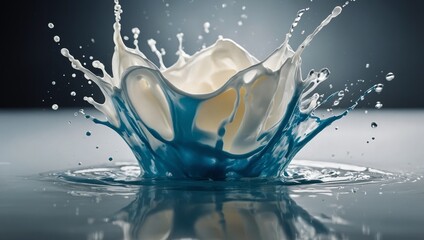 High-Speed Cream Splash for a Milky Celebration Moment

