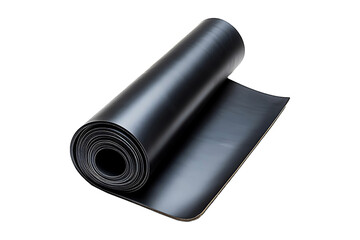 Flexible Rubber Sheet Roll Isolated on Transparent Background PNG Image.