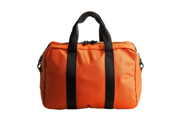 Lightweight Gym Equipment Bag Isolated on Transparent Background PNG Image.
