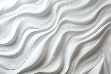Fototapeta premium Abstract White Waves. Modern Architectural Design Texture