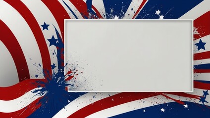 Classic American Header and Footer with Ample White Space for Content

