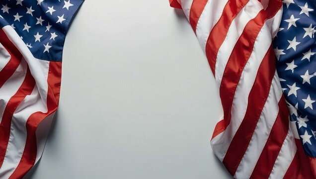 Red, White & Blue Banner Design Featuring Strong Stars and Stripes Frames

