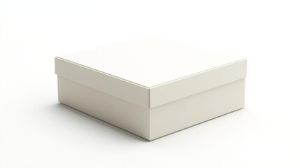 Fototapeta premium blank packaging white cardboard box for product design mock-up isolated on white background with clipping