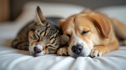 Cute dachshund and rhodesian ridgeback puppies adorable purebred pets sitting in the studio