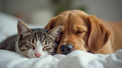 Cute dachshund and rhodesian ridgeback puppies adorable purebred pets sitting in the studio