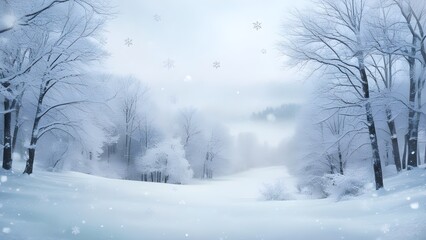 As snow covers the surroundings in a serene and enchanted display of white, the winter season envelops nature with its serene and otherworldly air.