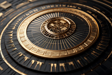 Obraz premium sunburst chart