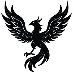 Fototapeta premium finix bird vector illustration