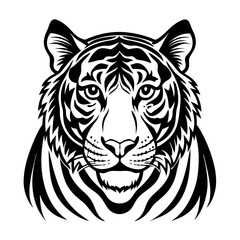 tiger head vector illustration