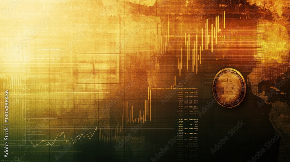Poster abstract financial data analysis background. possible use stock photo