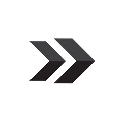 Black arrows on transparent background for various types of sport racing. Vector illustration.