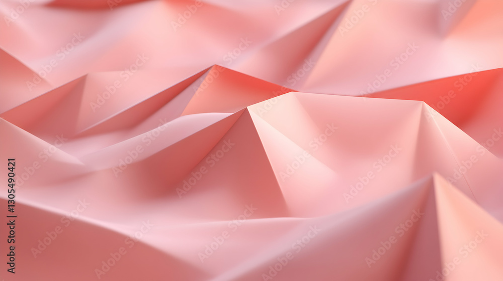 Aufkleber a visually captivating abstract image showcasing smooth, flowing pink waves. ideal for backgrounds, 