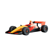 race car 3D render