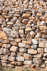 background texture wall of large ancient stones
