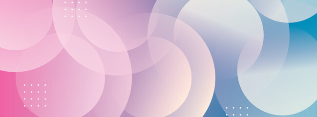 Abstract background .blue and pink gradation. circle effect style. modern minimalist.