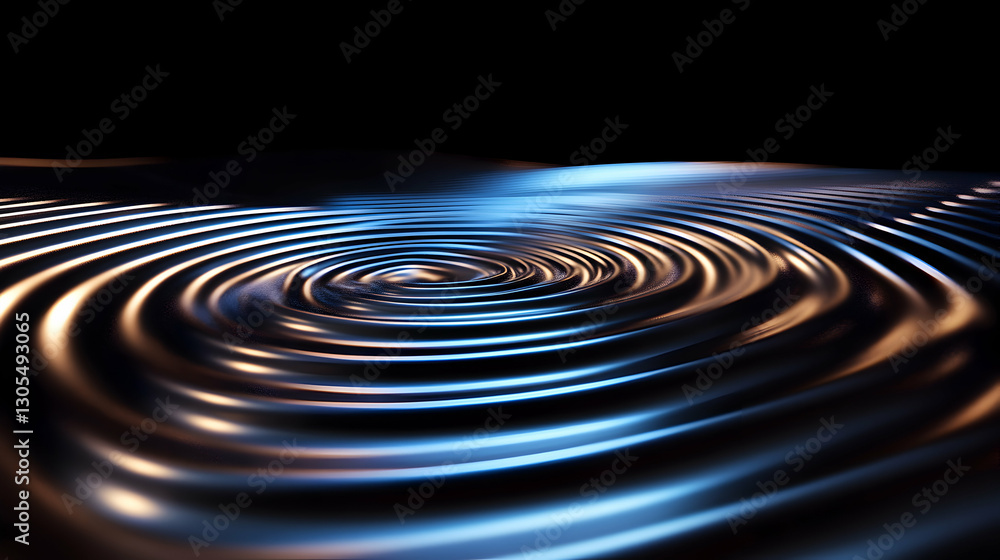 Poster beautiful close-up of rippling water creating mesmerizing patterns, showcasing the elegant flow and 