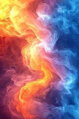 Fototapeta premium A colorful abstract background with a lot of smoke