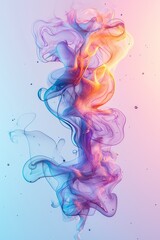 Fototapeta premium A colorful abstract background with smoke coming out of it