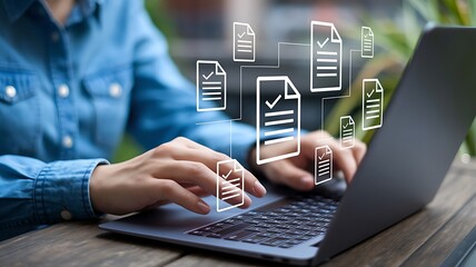 Online Assessment and Survey Concept – Digital Evaluation, Quizzes, and Data Collection, online test, data collection, feedback form

