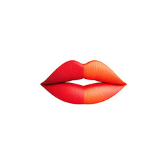 kissing lips icon 3D render
