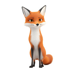 Obraz premium fox 3D render