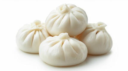 Fototapeta premium dumplings on white background