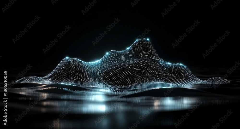 Aufkleber panorama of creative illustration with technology background and abstract digital connection lines a