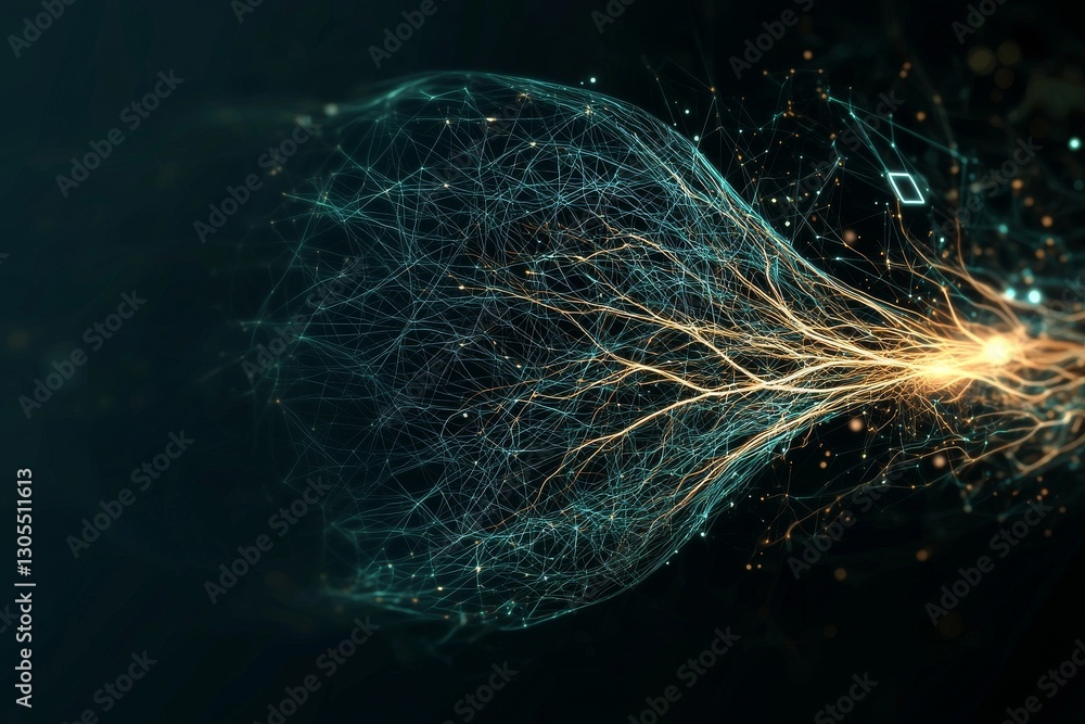 Poster quantum computing technology is illustrated as a concept that incorporates deep learning stock and v