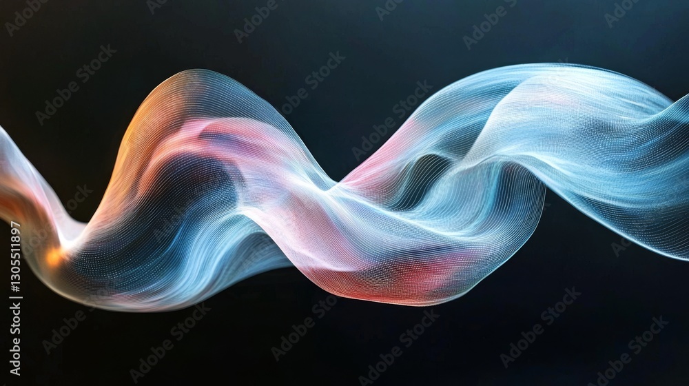 Poster concept for a banner design template featuring quantum computer technology, incorporating deep learn