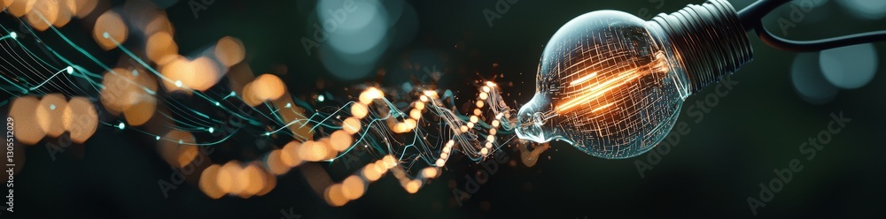 Poster the concept of computing is illustrated by a dark abstract background with a noisy algorithm grid of