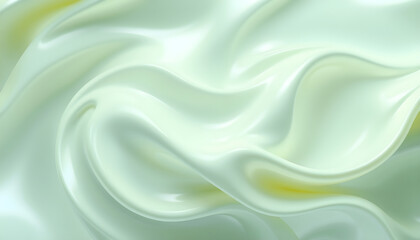 Fototapeta premium 연두색과 노란색을 겹친 크림질감의 배경