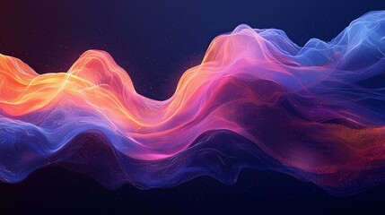 Obraz premium A colorful abstract background with wavy lines and stars